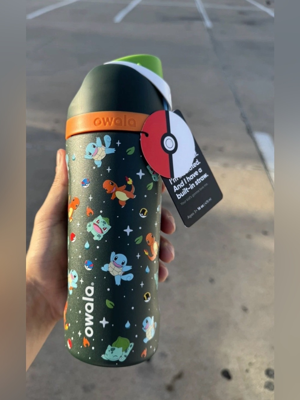 Owala X Pokemon Kanto Region 16 fl oz Stainless Steel FreeSip Bottle ⭐️IN HAND⭐️